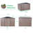 7 ft. W X 7 ft. D Galvanized Steel Storage Shed