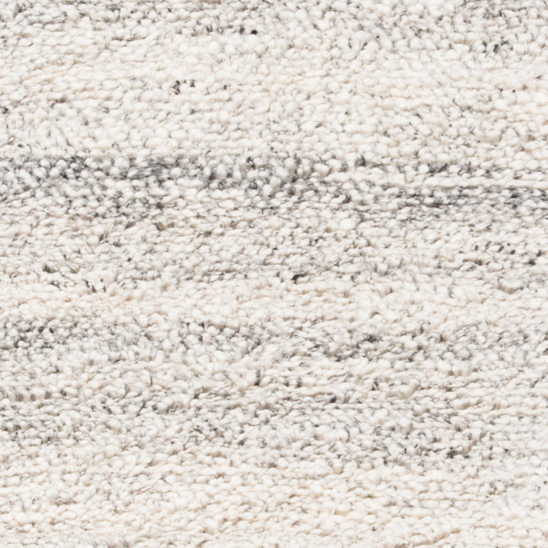 Wyly Handmade Shag Wool Light Gray Rug, Runner 2'3" x 8'
