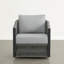 Fauteuil pivotant en corde-1831810732