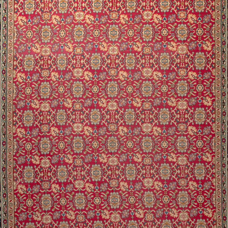 Red Flatweave Wool Rug - 16'1"" x 25'2""
