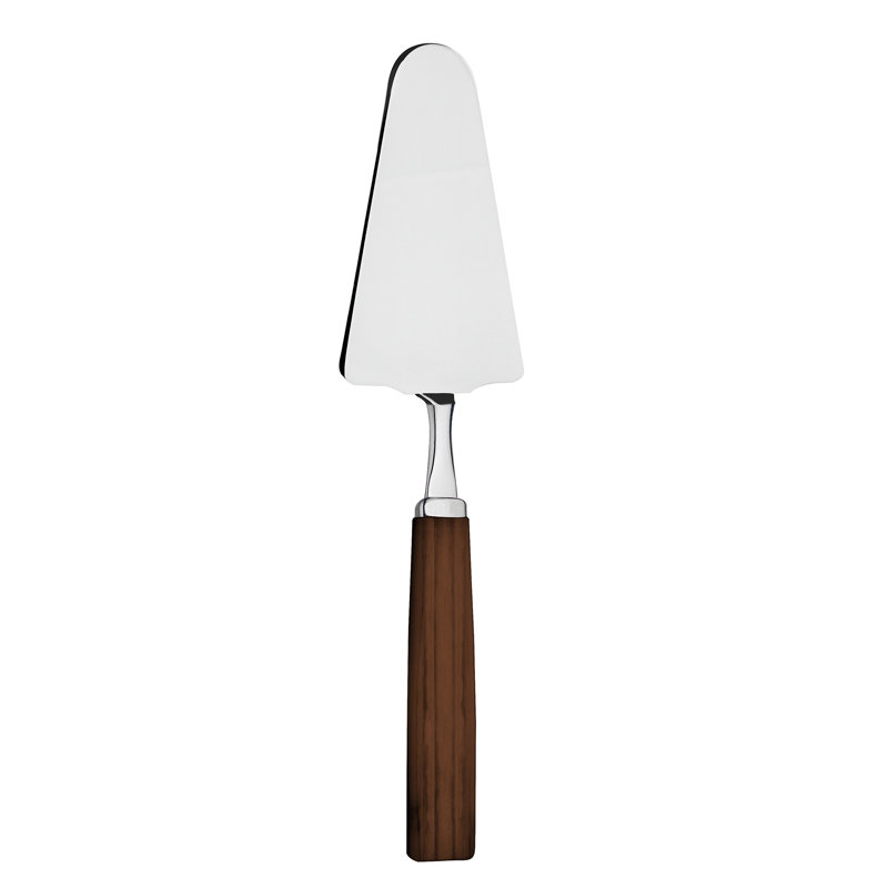 Dakar Acacia Stainless Steel Cake Server