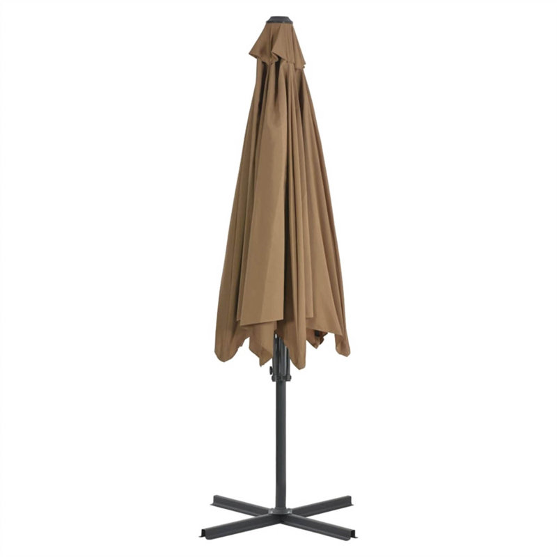 Alyvia 300cm Cantilever Parasol, Manual Lift, Taupe