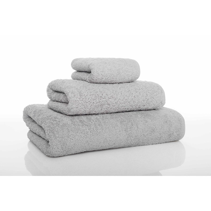 Long Double Loop Hand Towel, Silver, 18" W x 30" L
