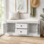 Banc de rangement avec tiroirs, armoires et coussin en velours-133953788