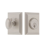 Carre Single Cylinder Deadbolt with Square Rosette