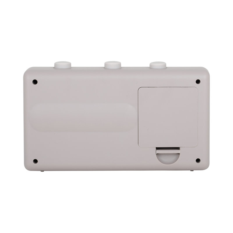 Mechanical Alarm Tabletop Clock, Grey