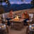 Seeker Square Concrete Propane Fire Pit Table with Hidden Fuel Tank