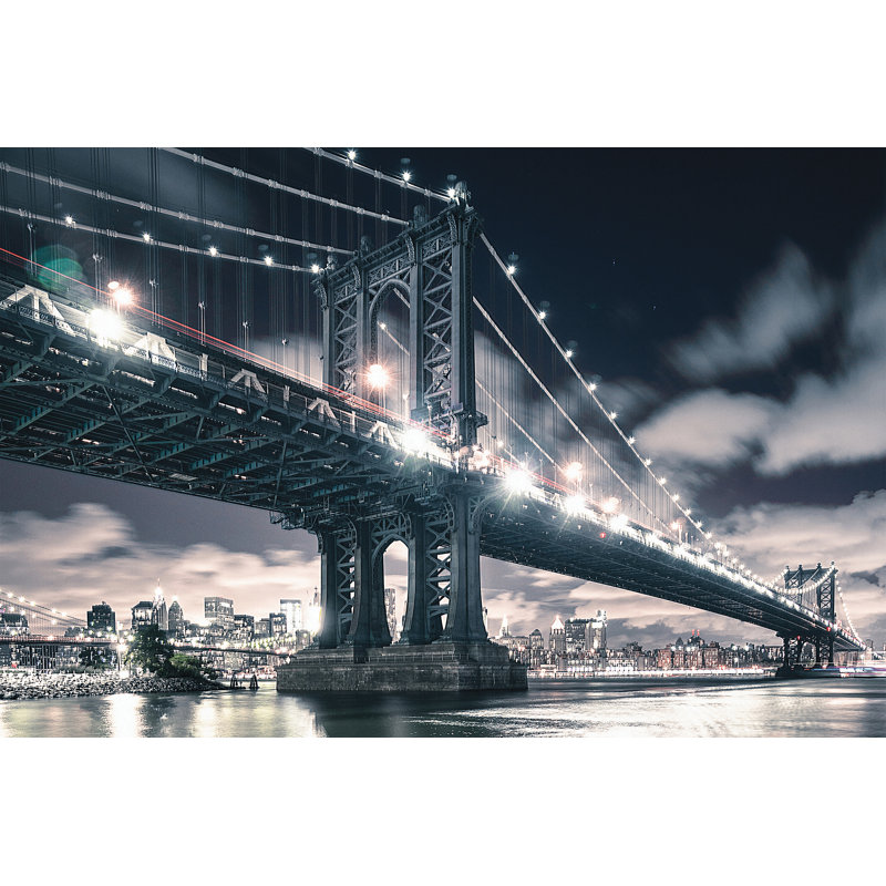 Panneau mural L 8 pi x l 144 po Lillian Manhattan Bridge