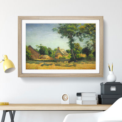 Landscape with a Farm by Camille Pissarro - Picture Frame Painting