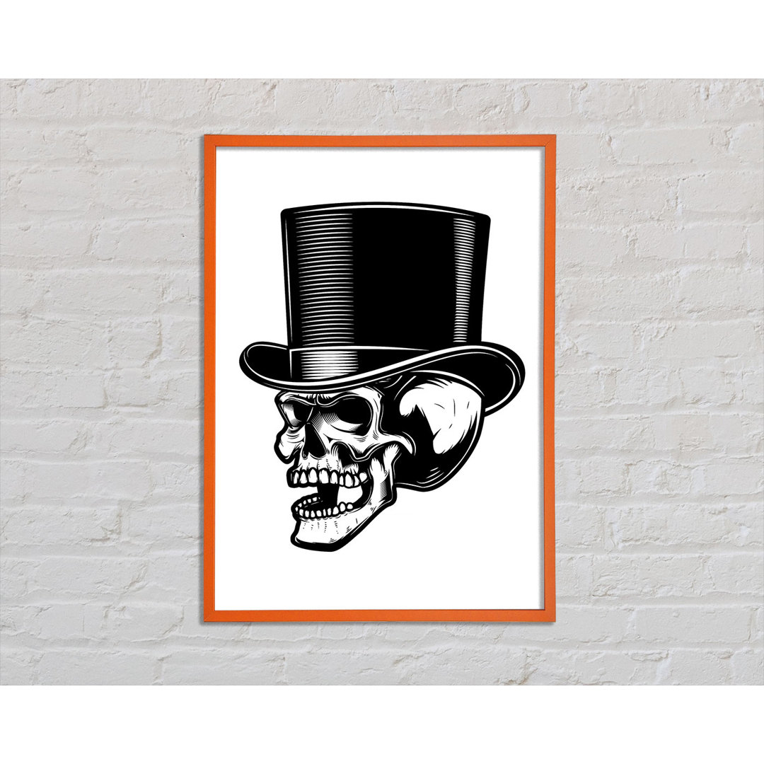 Gorden Top Hat Skull - Einzelner Bilderrahmen Kunstdrucke