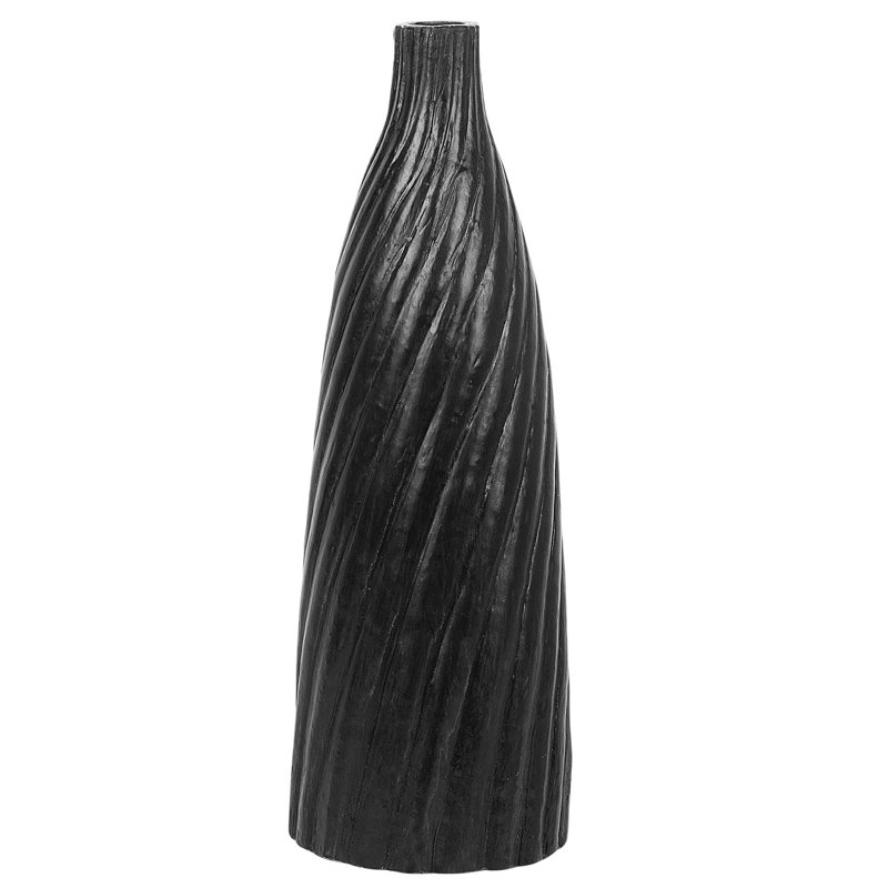 Hanley Handmade Ceramic Floor Vase, Black, 54cm H x 18cm W x 18cm D