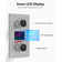 Pressure Balanced  LCD Display Shower System 12" Rain Shower Faucet with Rough-in Valve