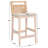 Velga Solid Wood Upholstered Counter Stool -1908621503