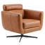 Chaise pivotante moderne en cuir fleur Lawrence et appui-tête réglable Lawrence