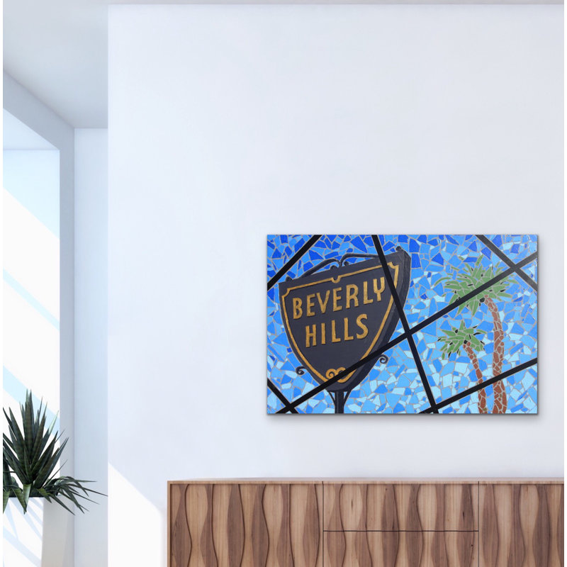 Beverly Hills Painting by Eddie Bruckner
