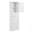 Grande armoire de rangement autoportante avec tiroir et tablette réglable, panneau de fibres à densité moyenne durable avec finition peinte-1833073715
