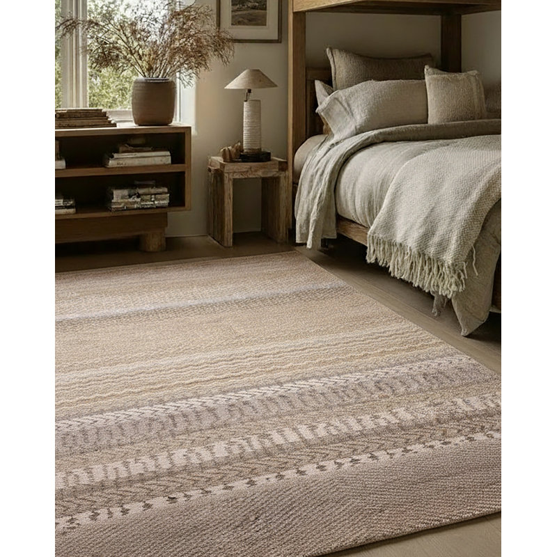 Jaipur Living Roza LIB16 Handknot Ikat Yellow/Tan Area Rug (12'X15'), Rectangle 8' x 10'