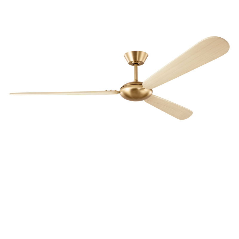 Ventilateur de plafond Pod Smart 64, Chêne blanc délavé, Bronze brillant