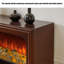 American-style simulated flame TV cabinet fireplace