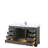 Deborah 60'' Single Bathroom Vanity with Marble Top-97810858-97810857