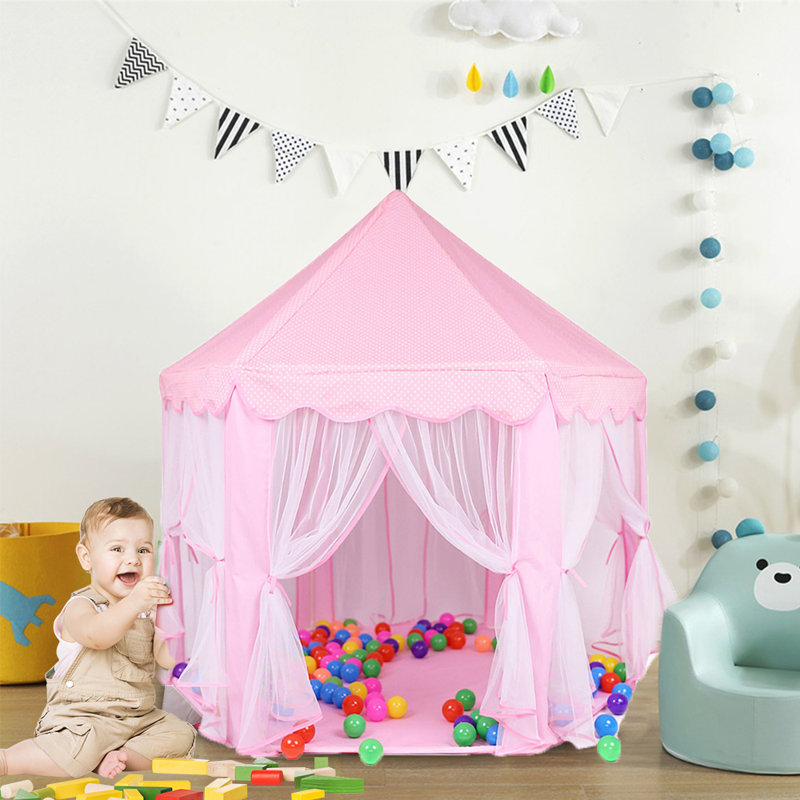 Dorantes Freeport Park 140cm W x 140cm D Indoor Fabric Pop-Up Play Tent