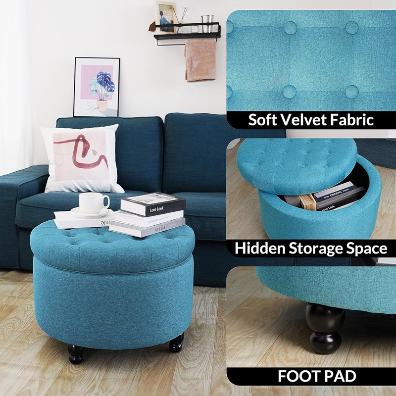 tabouret de pieds, Bleu