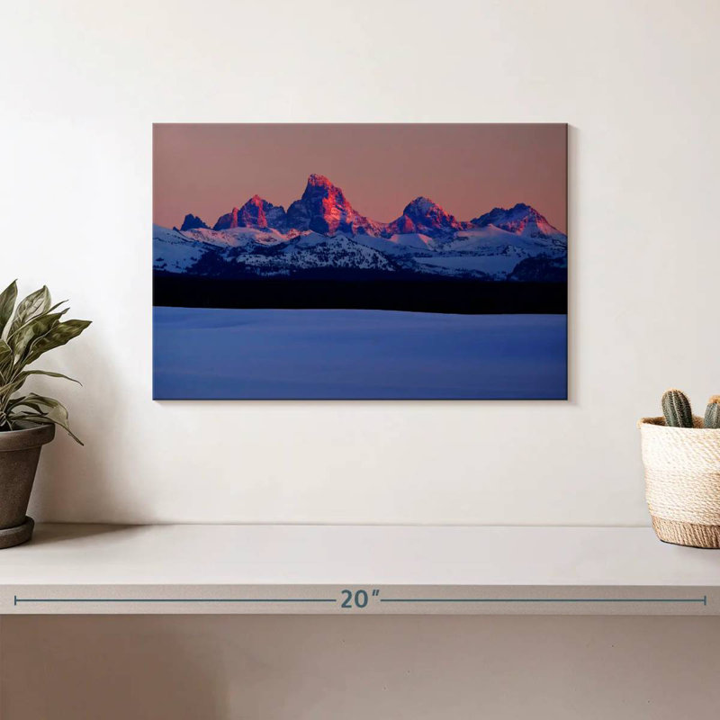 Alvord Grand Teton Winter Glow, H 8 po x l 12 po