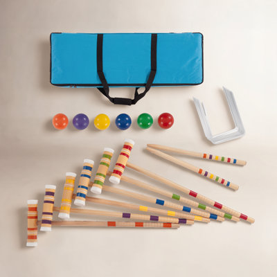 6-Player Croquet Set with Carrying Case