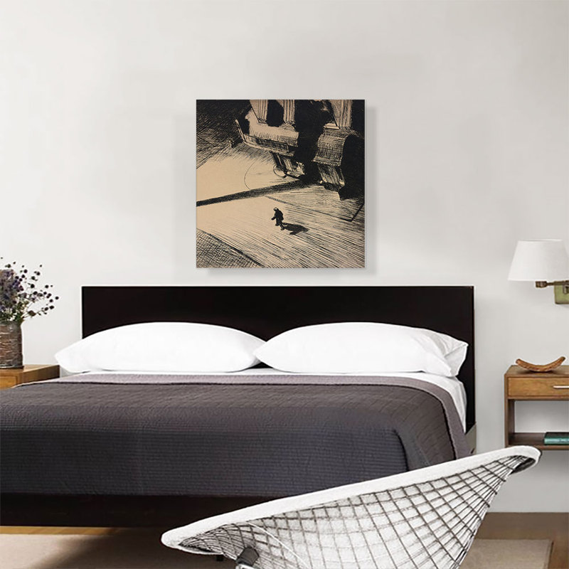 Night Shadows 1921 - reproduction, H 26 po x l 26 po x P 0,75 po