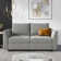 61" Square Arm Modular Loveseat with Storage Space