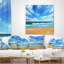 Coussin lombaire en mer et eau brillante