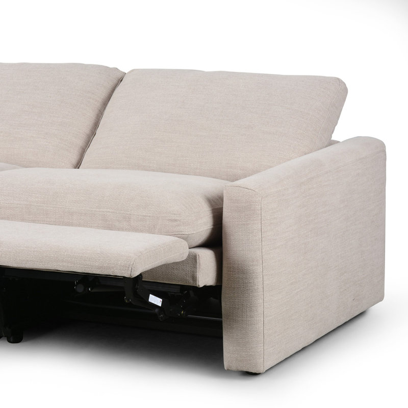 Tillery Power Reclining Sofa, Laken Stone Performance Weave