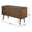 Roisin 58" 2-Door Geometric Detail Solid Wood Sideboard-847385119