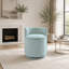 Velvet Swivel Accent Chair, Comfy Barrel Vanity Chair with Curved Backrest and Hidden Storage-750016704