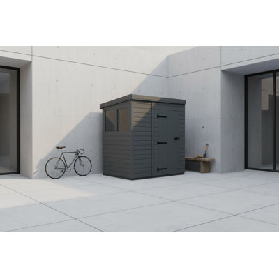 7x4 Pent Composite Shed