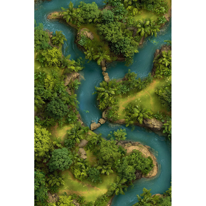 Landscape Wallpaper Greenery River Decorative Mural
