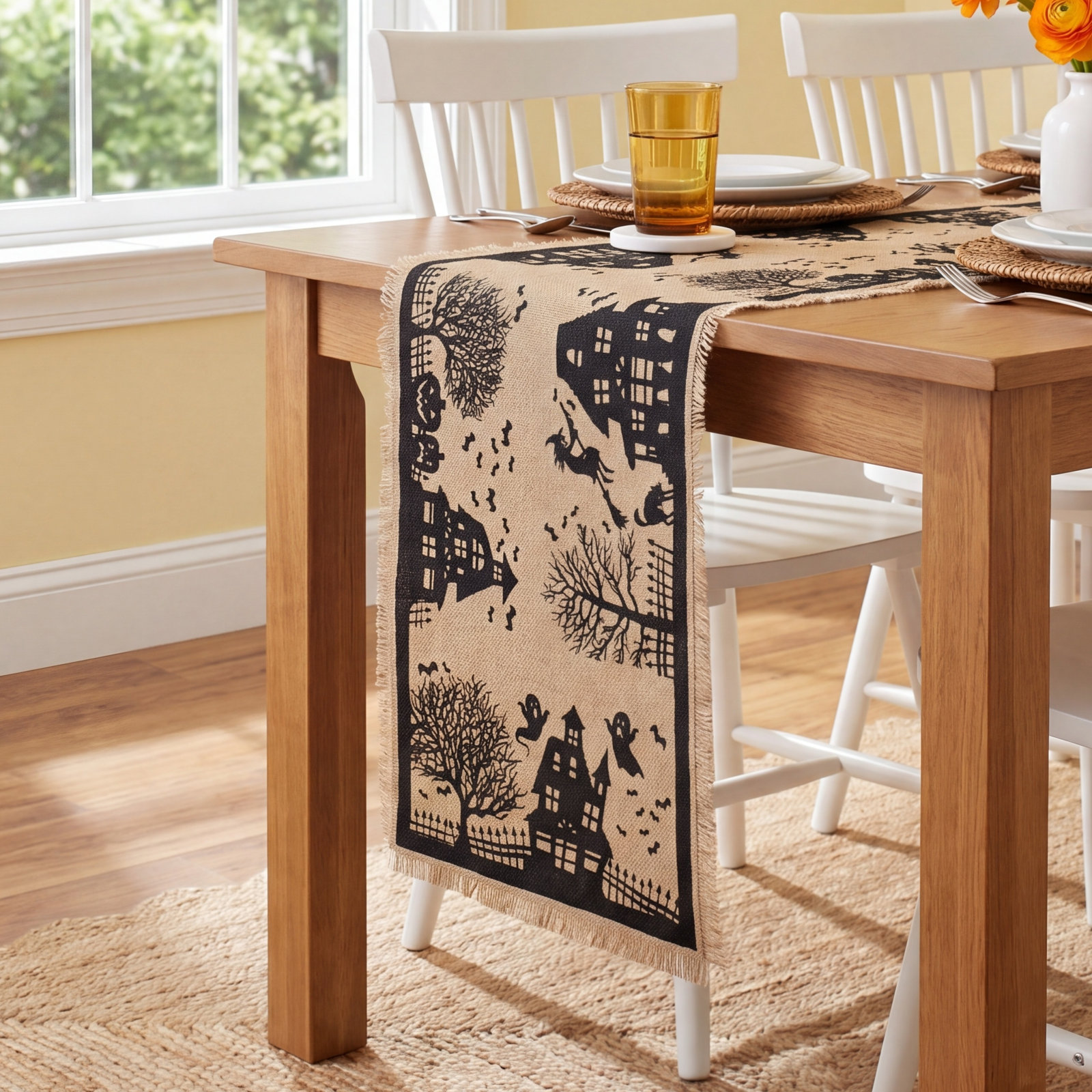 Usher Halloween Table Runner