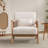 27.17" Wide Modern Upholstered Solid Wood Accent Chair With An Extra Pillow(Set of 3)-1924270549