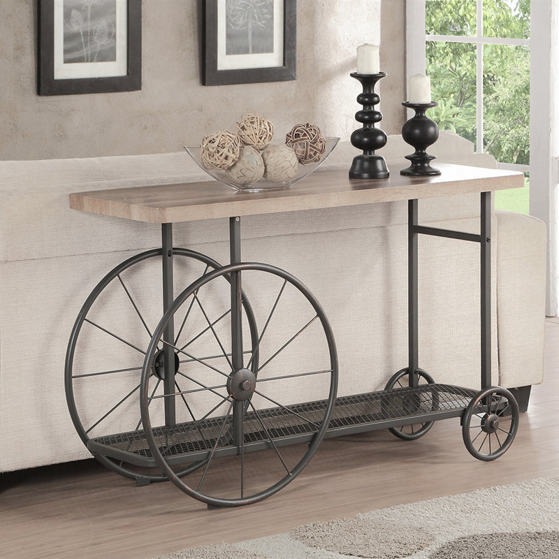 Table de canapé avec étagère Francie