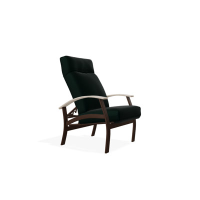 Chaise de patio inclinable avec coussins Askar