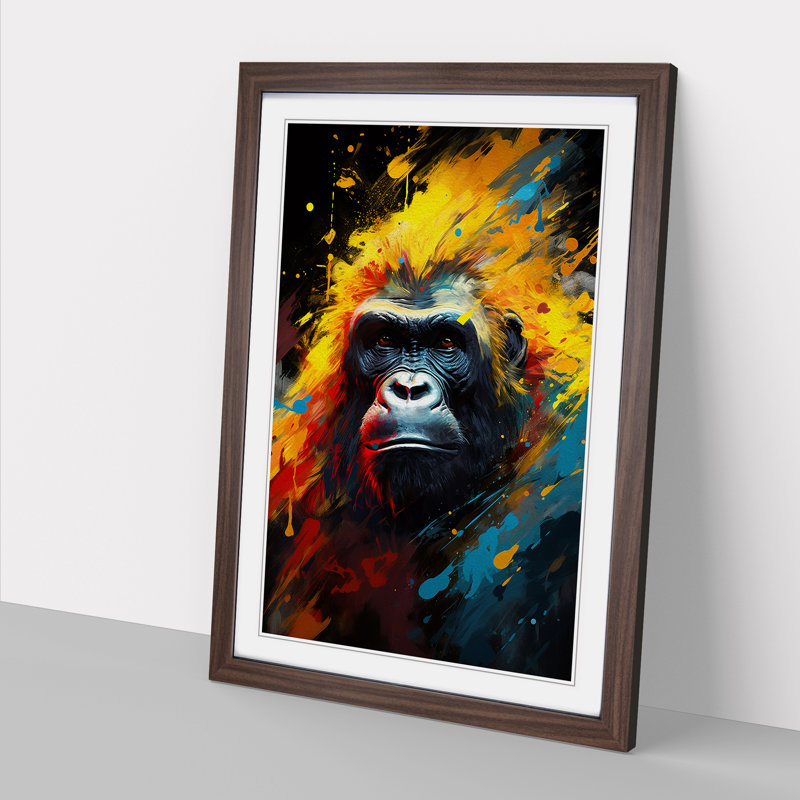 Gorilla Abstract - Framed Print