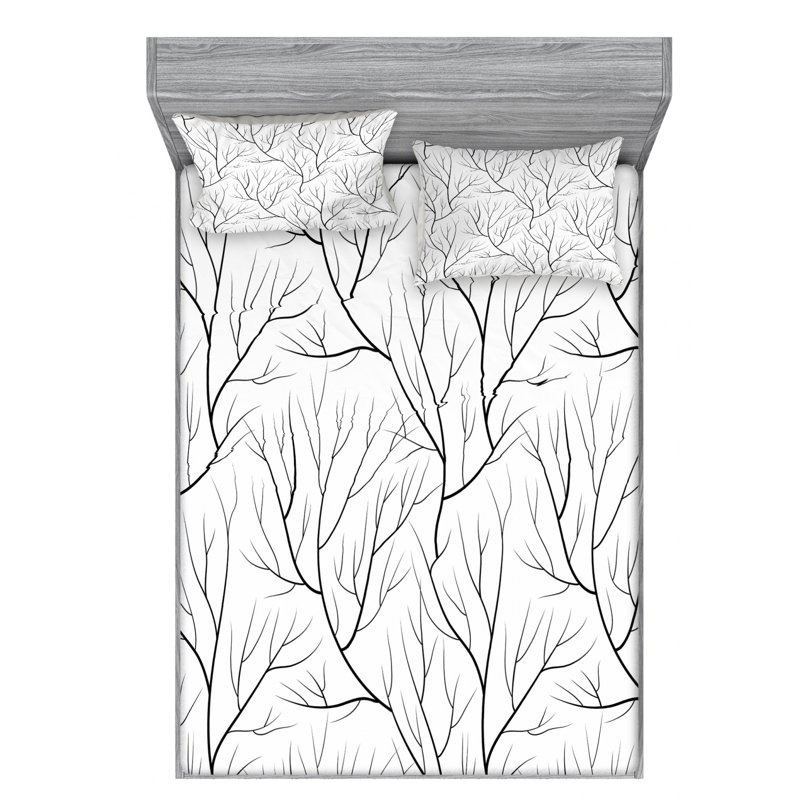 Microfiber Sheet Set, Full Sheet Set with Fitted Sheet