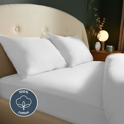 Silentnight Brushed Cotton Fitted Sheet