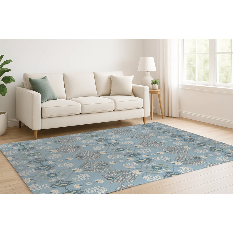 Tapis décoratif à poils courts Tilly, Rectangulaire 2 pi x 3 pi