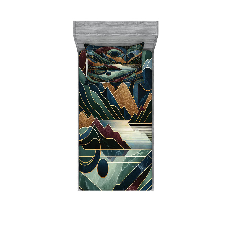 Microfiber Sheet Set, Twin Sheet Set with 1 Pillowcase