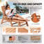 Chaise longue inclinable d'extérieur, réglable en 6 positions, brune, résistante aux intempéries, avec porte-gobelet