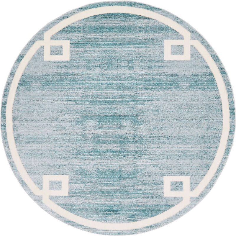 Heights Abstract Indoor Rug, Round 8'