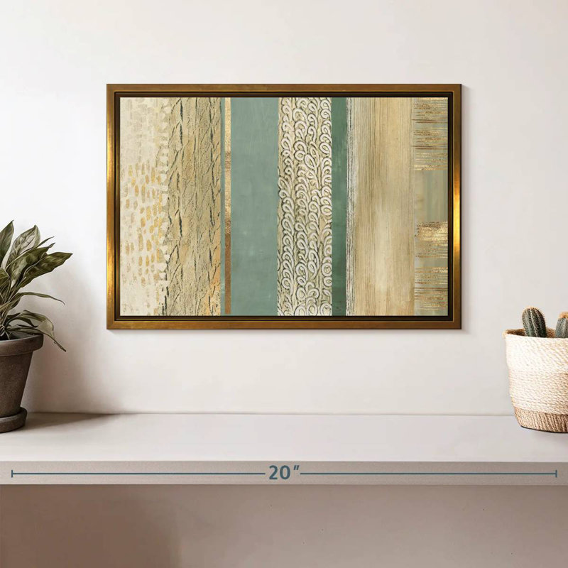 Placidité, Cadre flottant doré, 13 po x 9 po