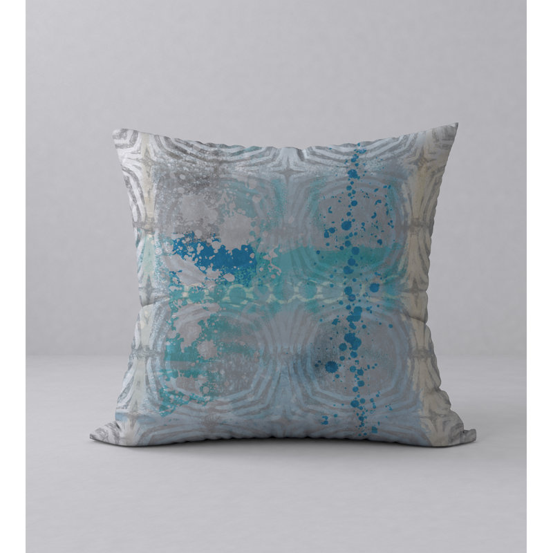 Housse de coussin décorative carrée swell Symphony, 18 po x 18 po