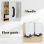 Portes doubles de grange coulissantes 56 "x 96" 5-Lite-117400844